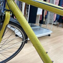 A-914【リユースのサカイ野々市店】ジモティ来店特価‼ 自転車 スポーツ車 27インチ イエロー クリーニング済みの画像