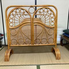 籐（ラタン）④衝立【引取限定】の画像
