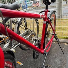 ★店頭にて試乗可★ J3357　【リユースのサカイ柏店】　THRIANTA　クロスバイク　700×32c　6段変速　レッド　　　簡易クリーニング済　 中古自転車 　流山市 中古自転車 松戸市 中古自転車 我孫子市 中古自転車 船橋市 中古自転車 守谷市 中古自転車 取手市 中古自転車　の画像