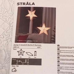 IKEA 　STRÅLA 　星型モビール　3個セット　☆☆☆　クリスマス♪の画像