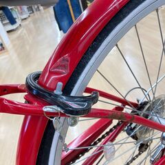 A-915【リユースのサカイ野々市店】ジモティ来店特価‼ 自転車 軽快車 イノベーションファクトリー 26インチ レッド クリーニング済みの画像