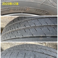 夏タイヤ+鉄ホイール付　175/65/R15、5穴の画像