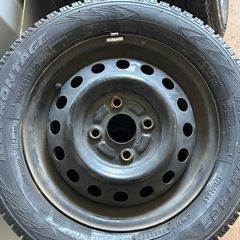 ★スタッドレス155/65 13 73Q！2022年製✖︎4本！スズキ純正鉄？の画像