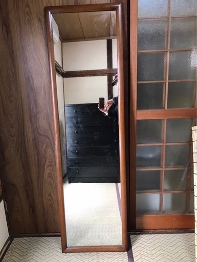 美品⭐︎アジアン⭐︎鏡⭐︎古民家♪ 12/20.21限定】姿見 (はちみつさん) 鶴間のミラー/鏡の中古あげます