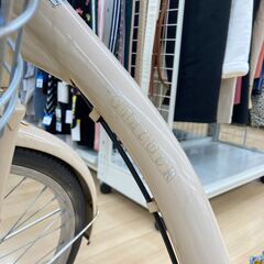 A-916【リユースのサカイ野々市店】ジモティ来店特価‼ 自転車 軽快車 24インチ ベージュ クリーニング済みの画像