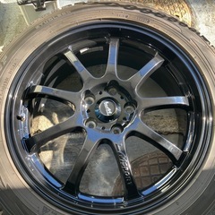 バリ山 LMSRORT ダンロップ ウィンターマックス WM02 18×7.5J 5H PCD114.3 スタッドレス アルミホイール 4本セット 18インチ R18の画像