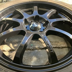 バリ山 LMSRORT ダンロップ ウィンターマックス WM02 18×7.5J 5H PCD114.3 スタッドレス アルミホイール 4本セット 18インチ R18の画像
