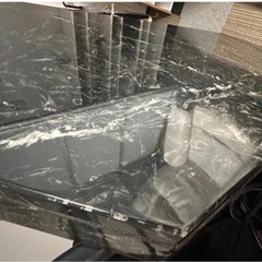 本物　天然大理石 35万のテーブル　大塚家具　超高級品　ローテーブルの画像