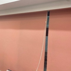 【無料】ロールカーテン3枚⭐︎コーラルピンクの画像