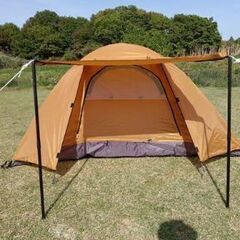 ほぼ新品 ワークマン テント キャメル キャンプ 説明書付きの画像