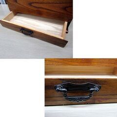 木製 ティッシュケース 引出し付き 幅28×奥行15×高さ15.5cm 中古 ティッシュボックス 苫小牧西店の画像