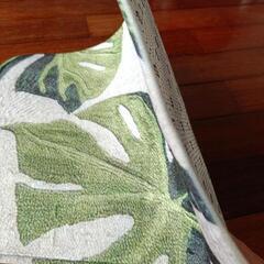 新品✨キッチン・バスマット 40x60  リーフ柄　ワンコインの画像