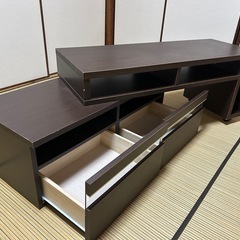 値下げしました！伸縮テレビ台。明日の昼で消去しますの画像