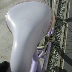 E746★9500円★整備済み 中古子供自転車 【24インチ 　パープル】の画像