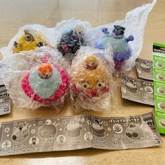 ★アンパンマン　ぽちっとプロジェクター5個セット　交換電池10個付の画像