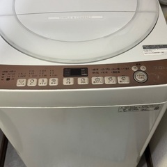 洗濯機 7kg シャープ2020年式の画像