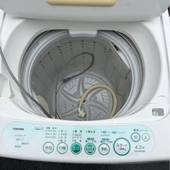 TOSHIBA（東芝）全自動電気洗濯機 4.2kg AW-304の画像