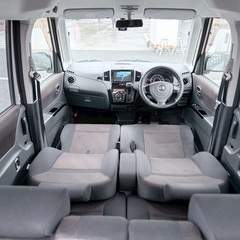 グングン進む快適なターボ☆走行10万キロ☆月々1万円〜分割払い可❗️ 車検2年付き！【名義変更代込み】大人気☆日産 ルークスハイウェイスター☆Bluetooth対応ナビ付き☆走行中DVD見れます☆ETC付き☆便利なバックカメラ付き☆両側電動スライドドア☆ドラレコ付き☆スマートキー☆フルオートエアコン☆純正アルミ！そのまま乗って帰れます❗️の画像