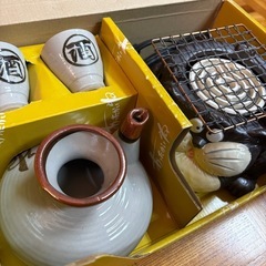 陶器電熱コンロ　熱燗セットの画像