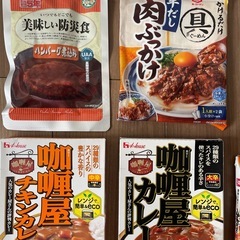 食品　まとめて　パウチ　保存食　防災用の画像