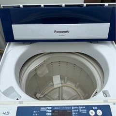 Panasonic（パナソニック）全自動洗濯機 4.5kg NA-F45B3配送可能の画像