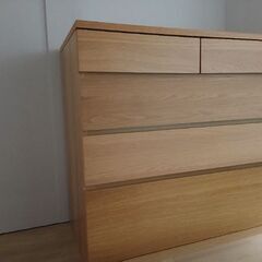 無印良品木製4段チェストの画像