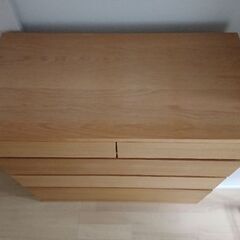 無印良品木製4段チェストの画像