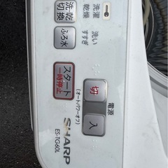 SHARP（シャープ）電気洗濯乾燥機 6.0kg ES-TG60L-P 配送可能の画像