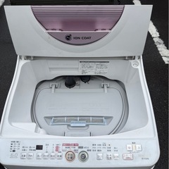SHARP（シャープ）電気洗濯乾燥機 6.0kg ES-TG60L-P 配送可能の画像