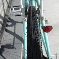 E752★18800円★整備済み クロスバイク中古自転車【アサヒ　ウィークエンドバイク　ライトグリーン　46㎝】の画像