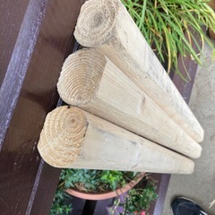 DIYなどに　楕円型角材3本まとめての画像