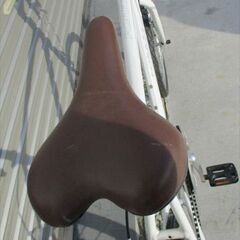 E754★　17800円★　ミニベロ中古自転車 【20インチ　ＦＯＲＫＳ２　白 　42㎝　アルミフレーム】の画像