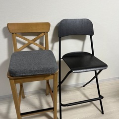 お得！IKEAのHÅVERUDテーブル、椅子３脚、付属品セットの画像