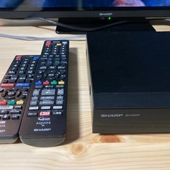 SHARP 液晶テレビ BDレコーダーセット 2023年製 動作確認済の画像