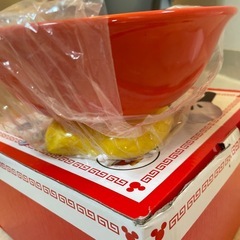 ディズニー ミッキーマウス ラーメンセット ラーメンどんぶり どんぶり レンゲ付きの画像