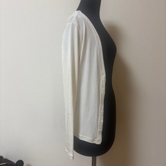 ルーニィ　定番ベアフライスカーディガン アイボリーホワイト長袖の画像