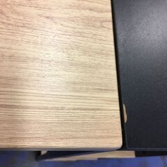 ★リユースのサカイ横浜南店★YM1720  ハイデスク ナチュラル/ブラック W101×D45×H101 クリーニング済みの画像