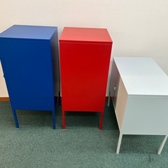 美品　カラー収納BOX 金属製　家具　インテリア　オフィス用品の画像