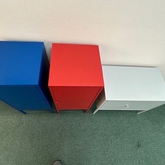 美品　カラー収納BOX 金属製　家具　インテリア　オフィス用品の画像