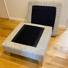 大塚家具　ソファ オットマン　イブ SD-294C」 布#FG220-17D ライトグレー色  大塚家具　　　の画像