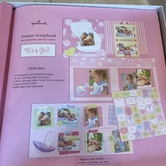 Hallmark ホールマーク ベビー 赤ちゃん 子供 女の子 アルバム インスタントスクラップブックの画像