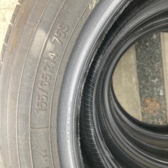 155 65 R14 ２５年製　TOYOタイヤ　ナノエナジー3  　9分山以上　4本セットの画像