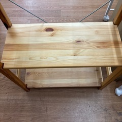 ☆ドリーム荒牧店☆ジモティー割引有☆【クリーニング済み】木製3段ラックの画像