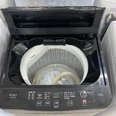 安心の1年間保証付き！RORO全自動洗濯機2024年製4.5kg【トレファク堺福田店】の画像