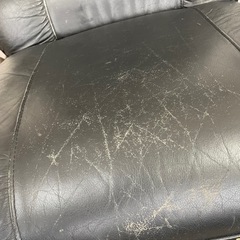 ソファー、2人用、黒色の画像