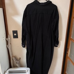 UNIQLOユニクロ　長袖シャツワンピース　Mサイズの画像