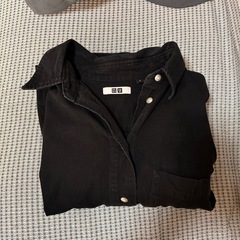 UNIQLOユニクロ　長袖シャツワンピース　Mサイズの画像