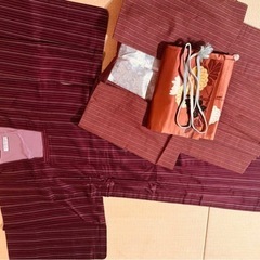 着物8点　　アマコートだけでも4600円の品が入ってます。お買い得！他小物も出品の画像