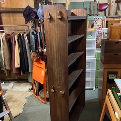 木製古い本棚【F01037】の画像