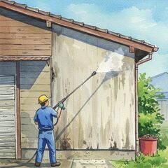 今年もわずか！外壁や玄関先等のお掃除致します！関西対応☆洗…